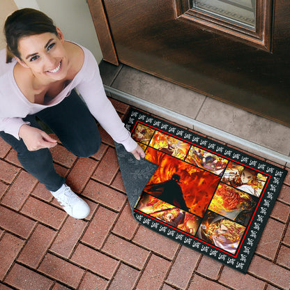 Kyojuro Rengoku Demon Slayer Door Mat Anime Home Decor Custom For Fans NA031501