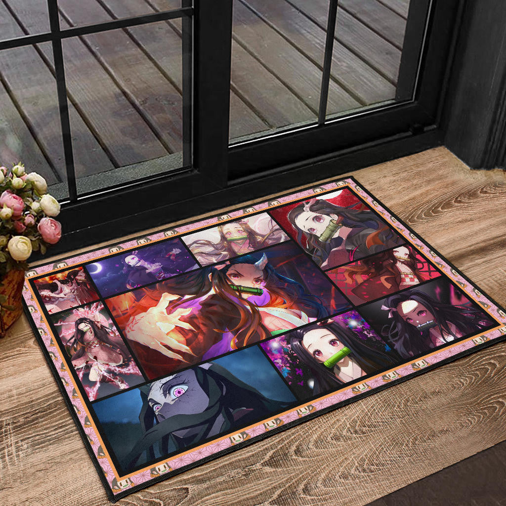 Nezuko Kamado Demon Slayer Door Mat Anime Home Decor Custom For Fans NA031603