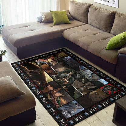 Beast Titan Vs Levi Attack On Titan Area Rug Anime Home Decor Custom For Fans NA032803