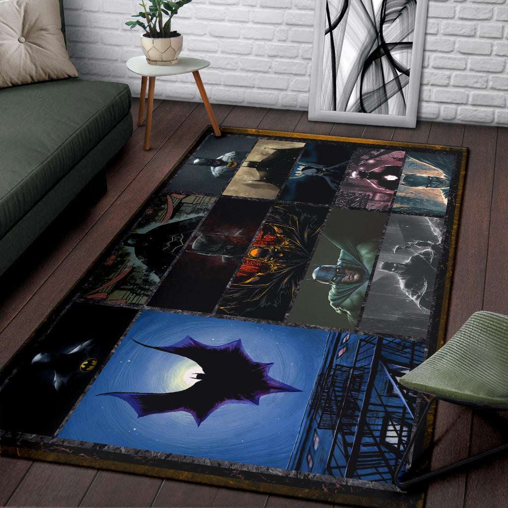 The Bat Man Area Rug Movie Home Decor Custom For Fans NT031603