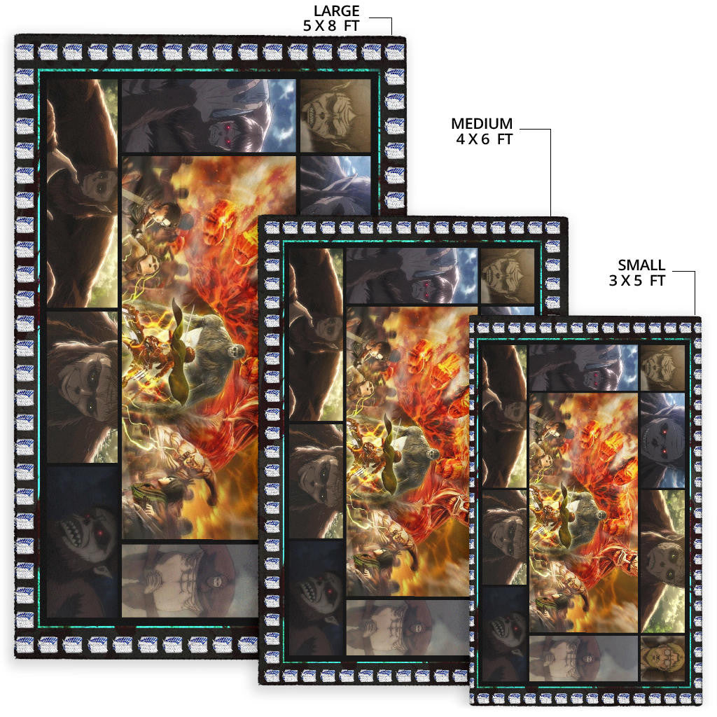Beast Titan Attack On Titan Area Rug Anime Home Decor Custom For Fans NA032802