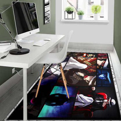 Muzan Kibutsuji Demon Slayer Area Rug Anime Home Decor Custom For Fans NA031602