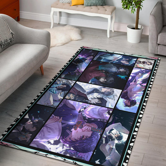 Shinobu Kochou Demon Slayer Area Rug Anime Home Decor Custom For Fans NA031604
