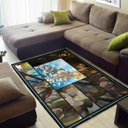 Armin Arlert Attack On Titan Area Rug Anime Home Decor Custom For Fans NA032102