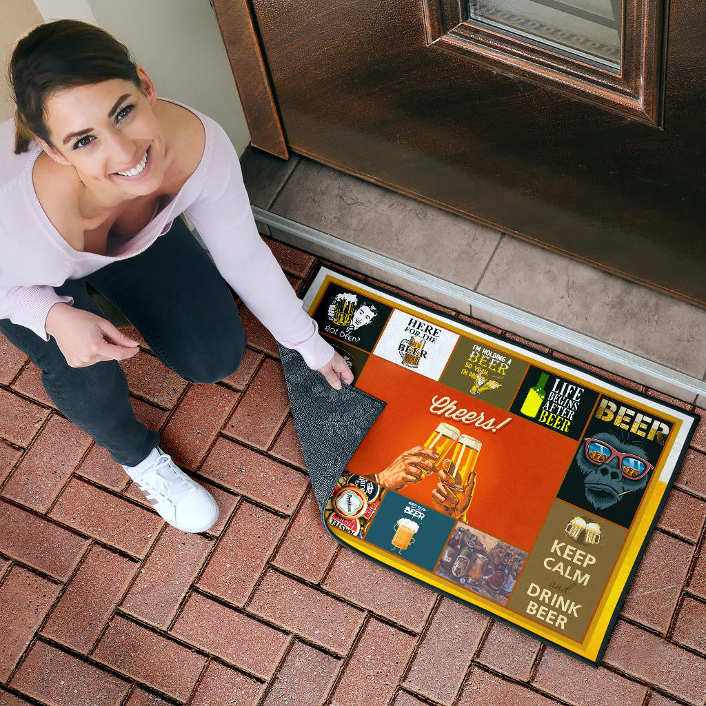 Drinking Beer Door Mat Hobby Home Decor Custom For Fans NT031802