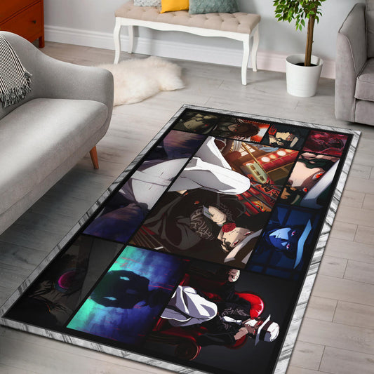 Muzan Kibutsuji Demon Slayer Area Rug Anime Home Decor Custom For Fans NA031602