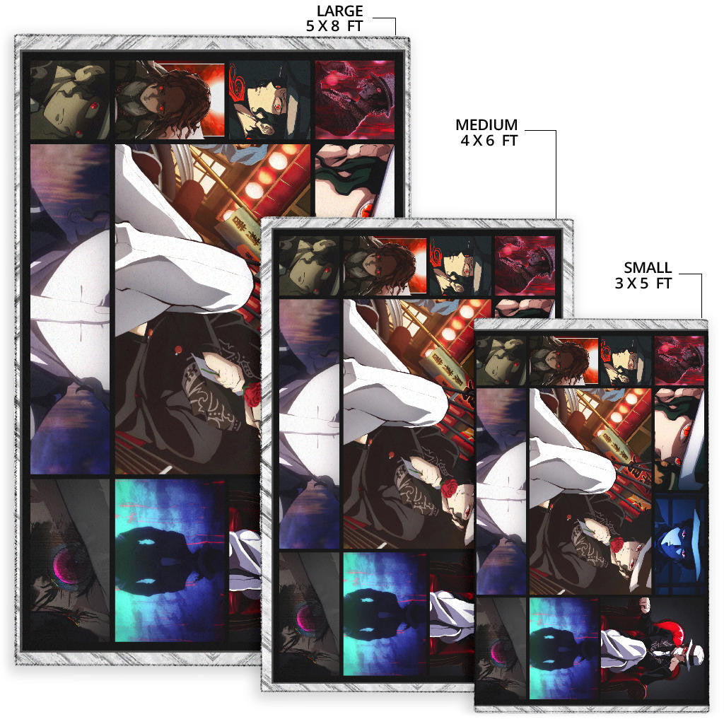 Muzan Kibutsuji Demon Slayer Area Rug Anime Home Decor Custom For Fans NA031602