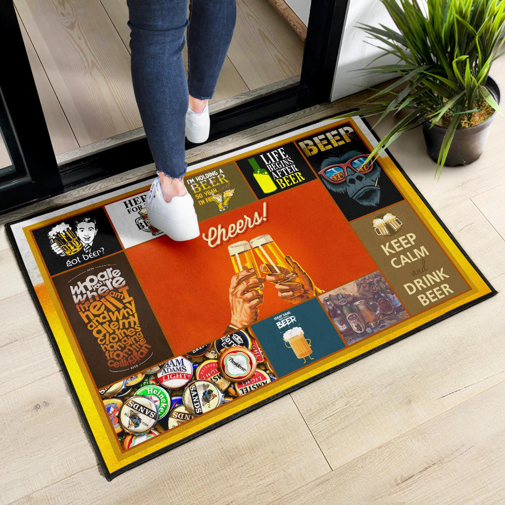 Drinking Beer Door Mat Hobby Home Decor Custom For Fans NT031802