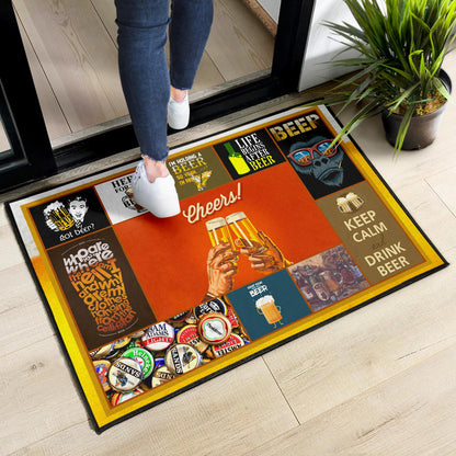 Drinking Beer Door Mat Hobby Home Decor Custom For Fans NT031802
