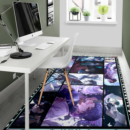 Shinobu Kochou Demon Slayer Area Rug Anime Home Decor Custom For Fans NA031604