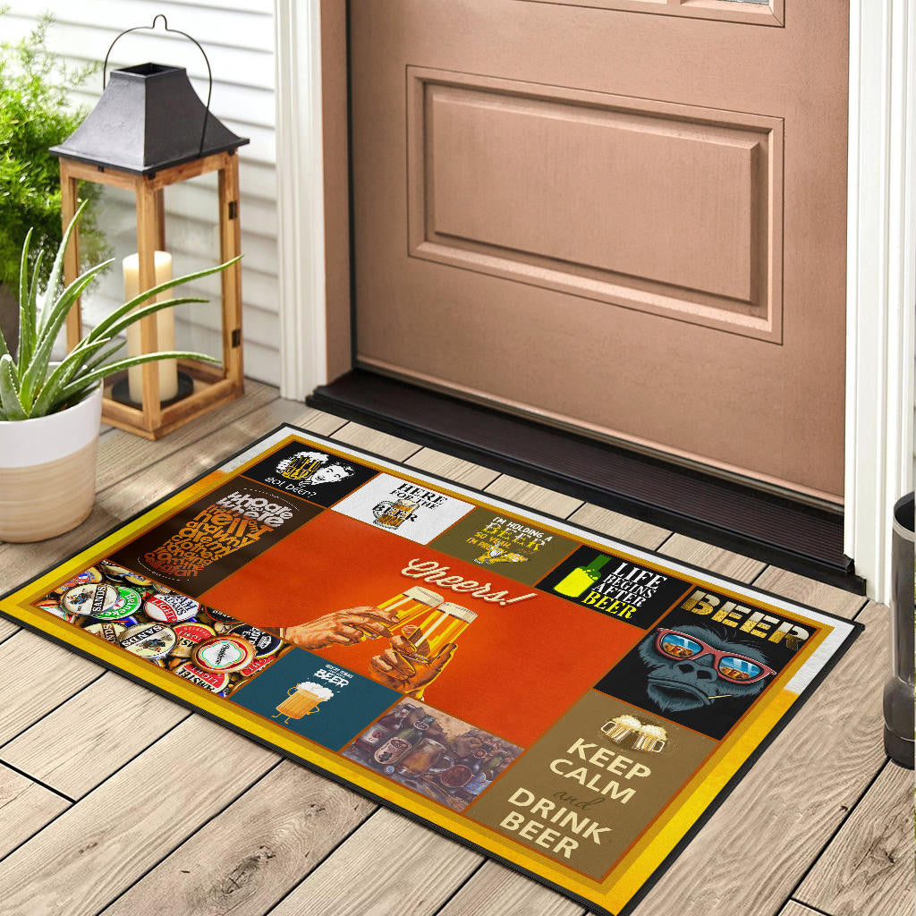 Drinking Beer Door Mat Hobby Home Decor Custom For Fans NT031802