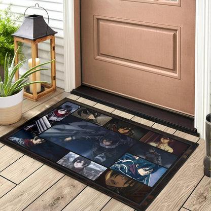 Mikasa Ackerman Attack On Titan Door Mat Anime Home Decor Custom For Fans NA031803