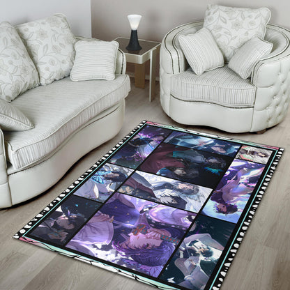 Shinobu Kochou Demon Slayer Area Rug Anime Home Decor Custom For Fans NA031604