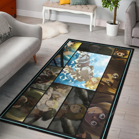 Armin Arlert Attack On Titan Area Rug Anime Home Decor Custom For Fans NA032102