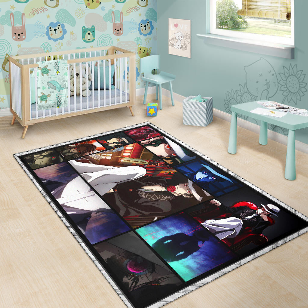 Muzan Kibutsuji Demon Slayer Area Rug Anime Home Decor Custom For Fans NA031602
