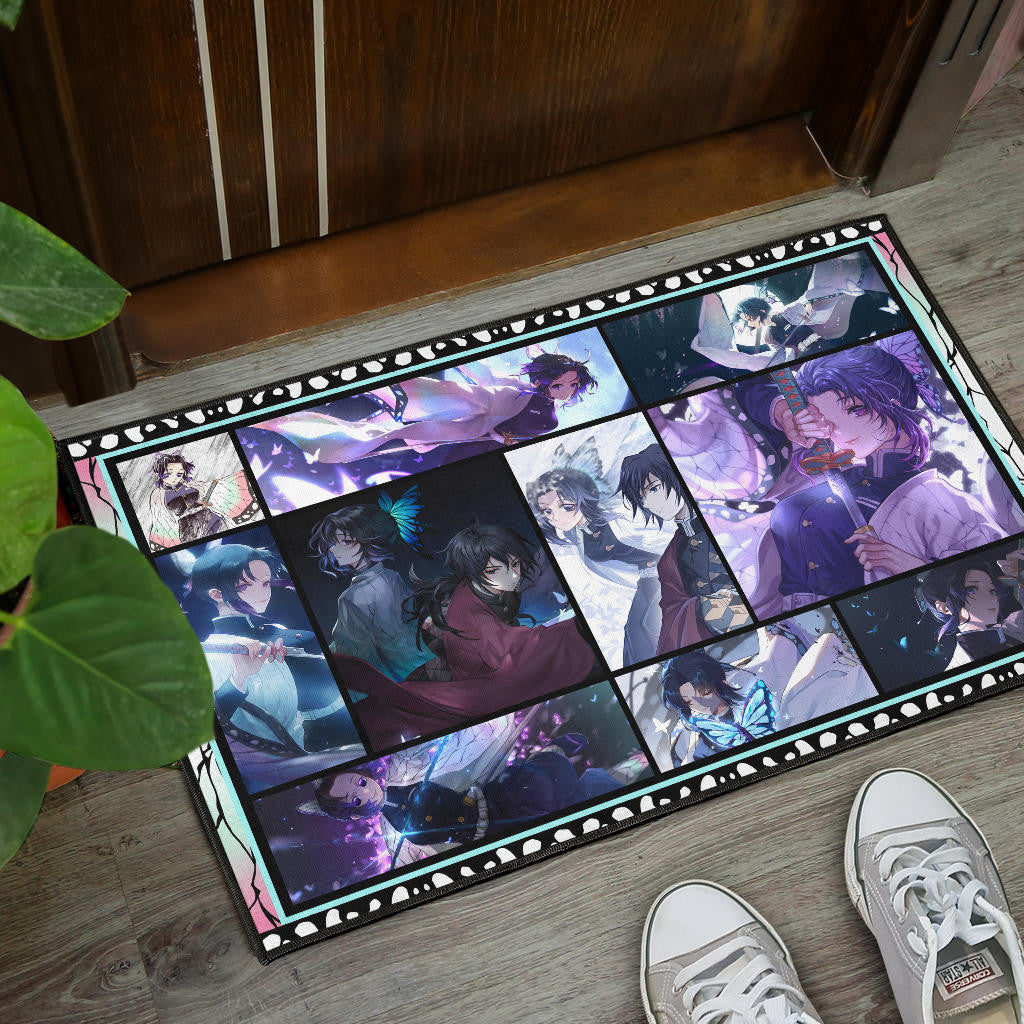 Shinobu Kochou Demon Slayer Door Mat Anime Home Decor Custom For Fans NA031604