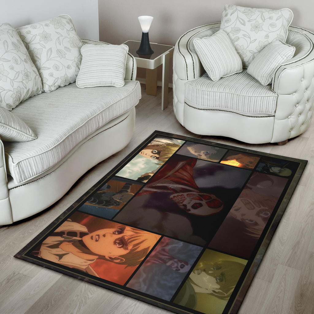 Armin Arlert Attack On Titan Area Rug Anime Home Decor Custom For Fans NA032101