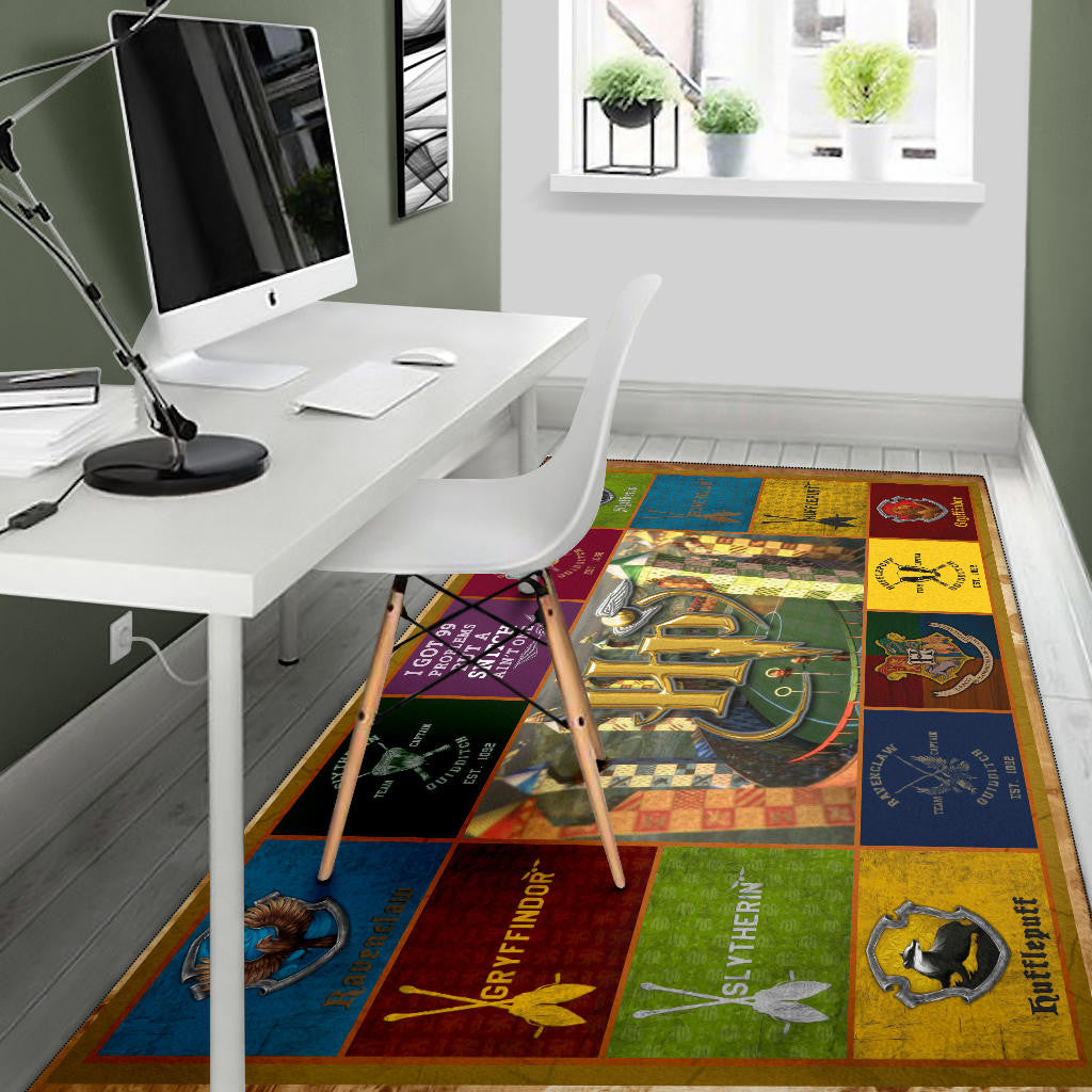 Quidditch At Hogwarts Harry Potter Area Rug Movie Home Decor Custom For Fans NT032102