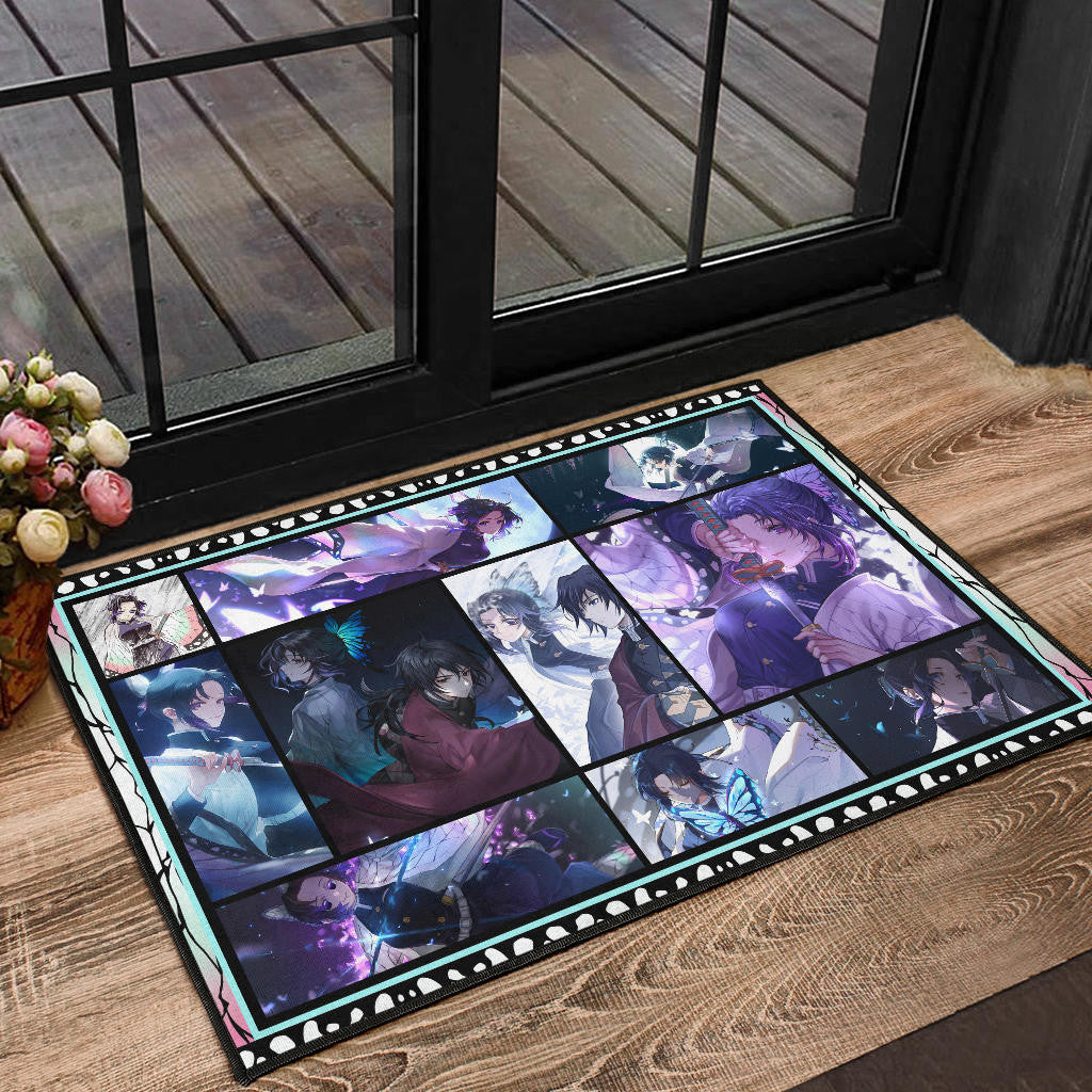 Shinobu Kochou Demon Slayer Door Mat Anime Home Decor Custom For Fans NA031604