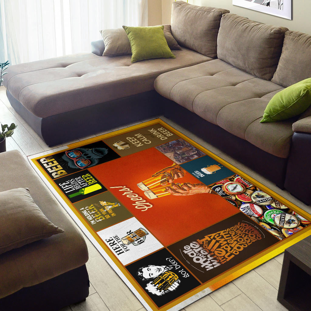 Drinking Beer Area Rug Hobby Home Decor Custom For Fans NT031802