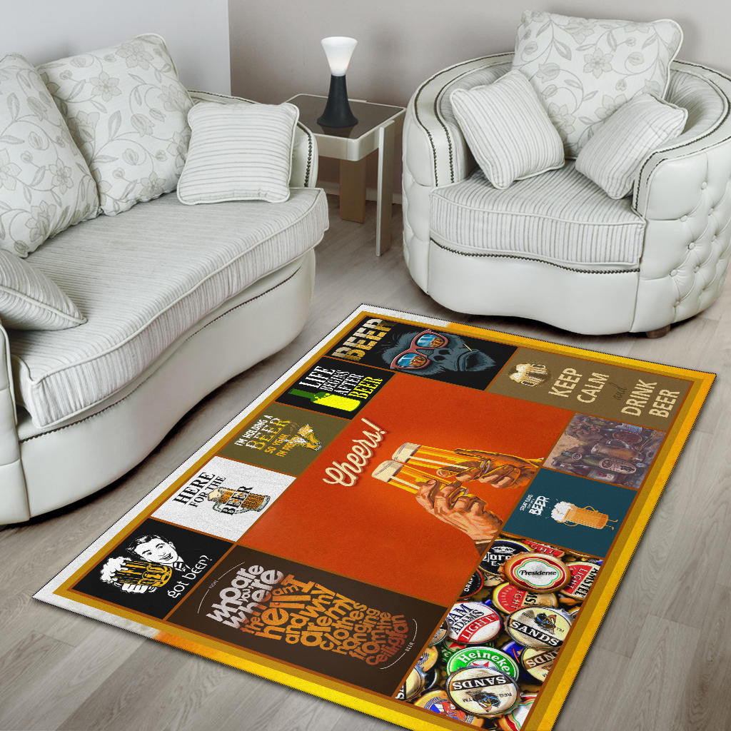 Drinking Beer Area Rug Hobby Home Decor Custom For Fans NT031802
