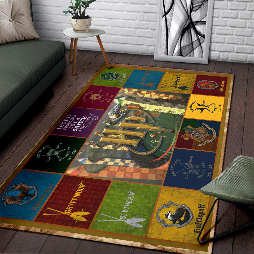 Quidditch At Hogwarts Harry Potter Area Rug Movie Home Decor Custom For Fans NT032102