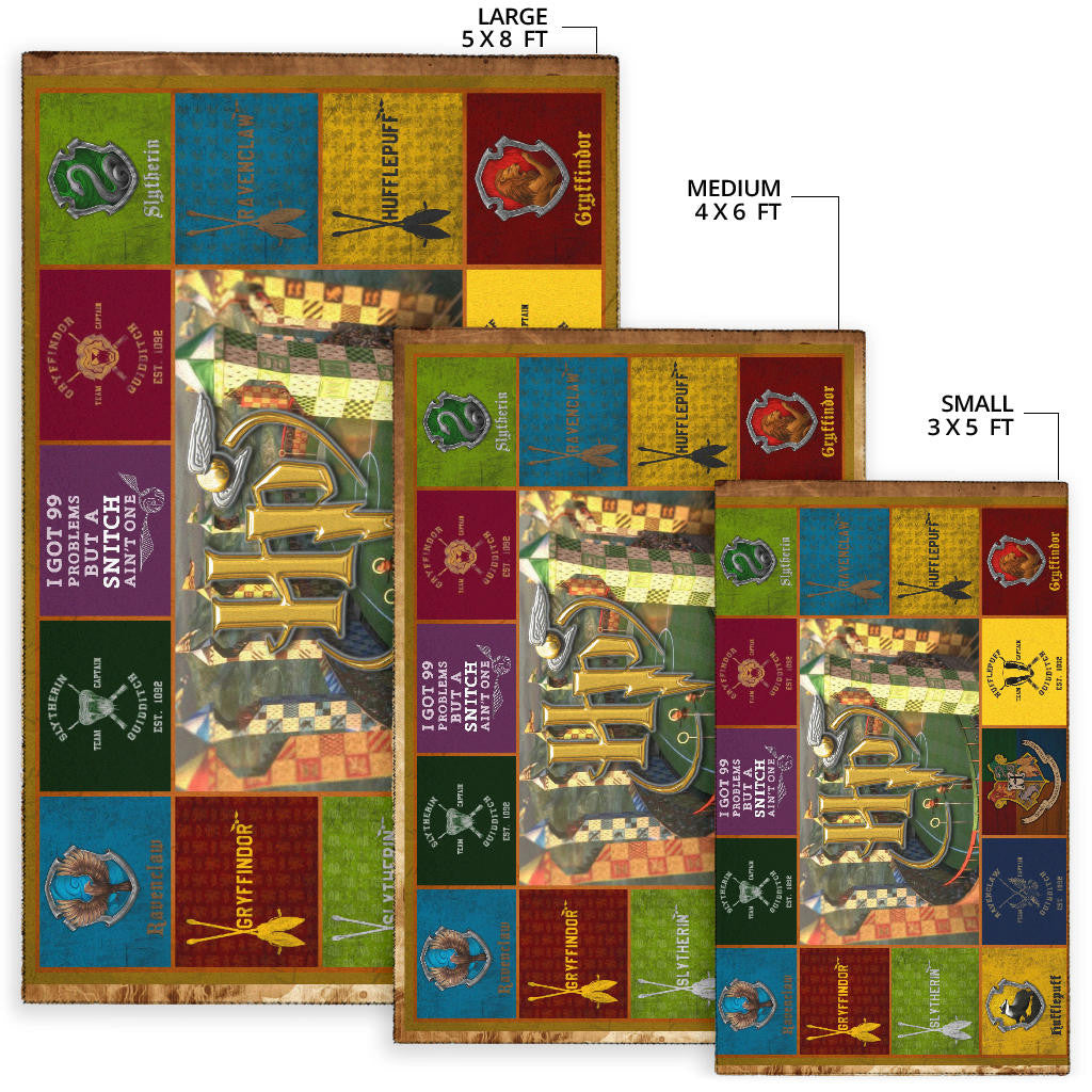 Quidditch At Hogwarts Harry Potter Area Rug Movie Home Decor Custom For Fans NT032102