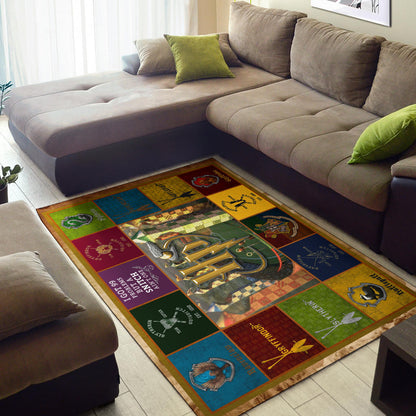 Quidditch At Hogwarts Harry Potter Area Rug Movie Home Decor Custom For Fans NT032102