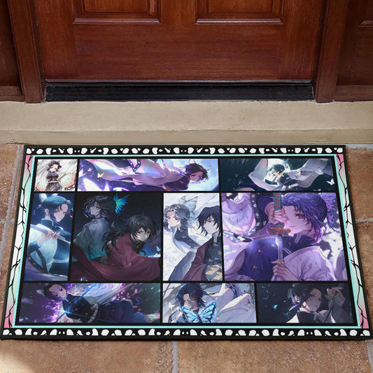 Shinobu Kochou Demon Slayer Door Mat Anime Home Decor Custom For Fans NA031604