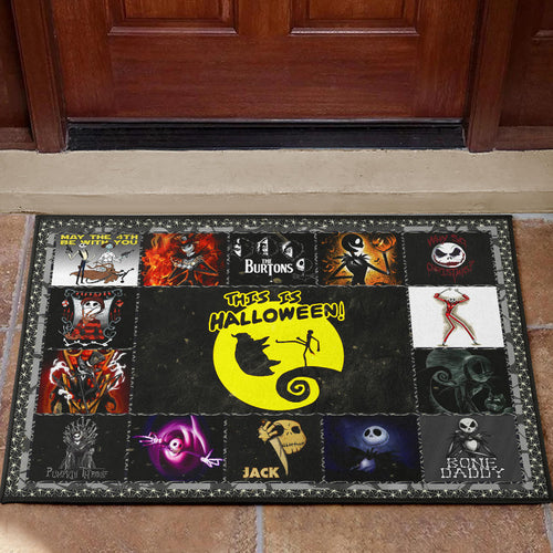 Jack Skellington The Nightmare Before Christmas Door Mat Cartoon Home Decor Custom For Fans NT032801