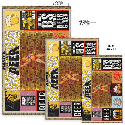 Drinking Craft Beer Area Rug Hobby Home Decor Custom For Fans NT032302