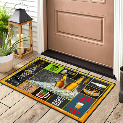 Cheers Drinking Beer Door Mat Hobby Home Decor Custom For Fans NT032202