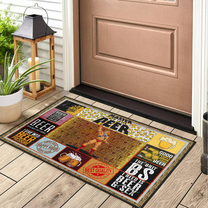 Drinking Craft Beer Door Mat Hobby Home Decor Custom For Fans NT032302