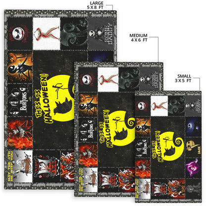 Jack Skellington The Nightmare Before Christmas Area Rug Cartoon Home Decor Custom For Fans NT032801