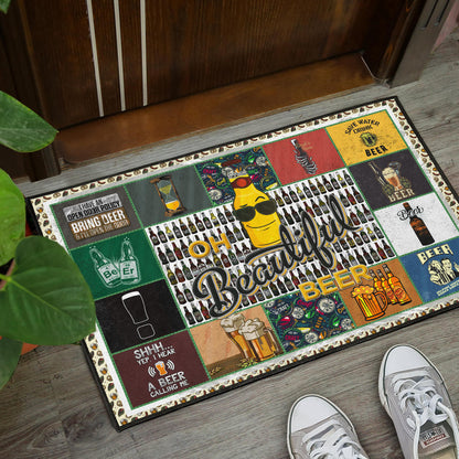 Drinking Beer Door Mat Hobby Home Decor Custom For Fans NT032402