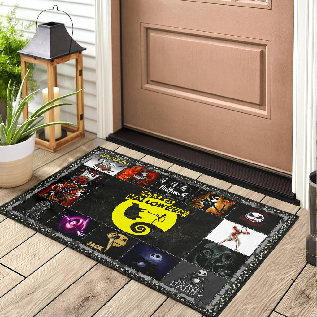 Jack Skellington The Nightmare Before Christmas Door Mat Cartoon Home Decor Custom For Fans NT032801