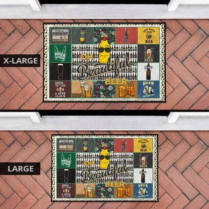 Drinking Beer Door Mat Hobby Home Decor Custom For Fans NT032402