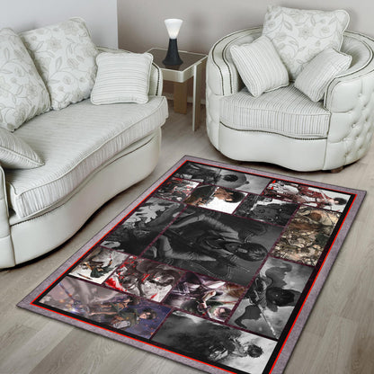 Levi Ackerman Attack On Titan Area Rug Anime Home Decor Custom For Fans NA033103