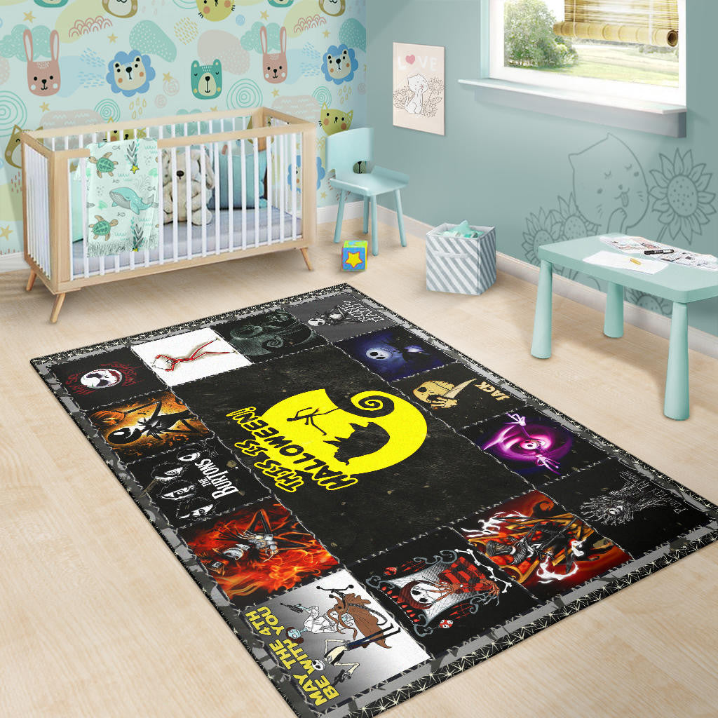Jack Skellington The Nightmare Before Christmas Area Rug Cartoon Home Decor Custom For Fans NT032801