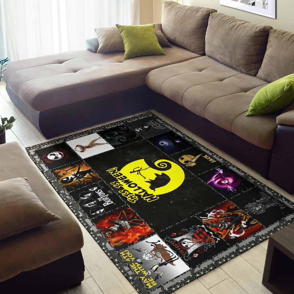 Jack Skellington The Nightmare Before Christmas Area Rug Cartoon Home Decor Custom For Fans NT032801