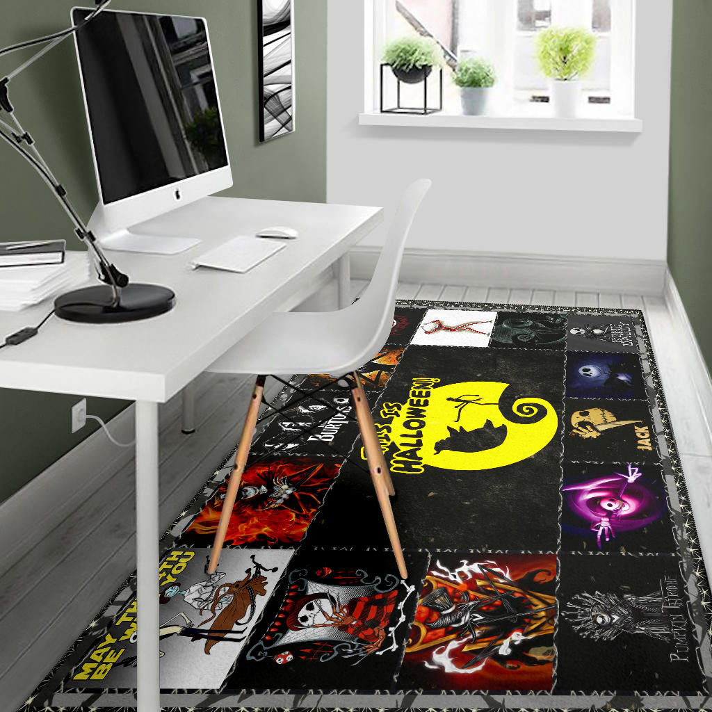 Jack Skellington The Nightmare Before Christmas Area Rug Cartoon Home Decor Custom For Fans NT032801