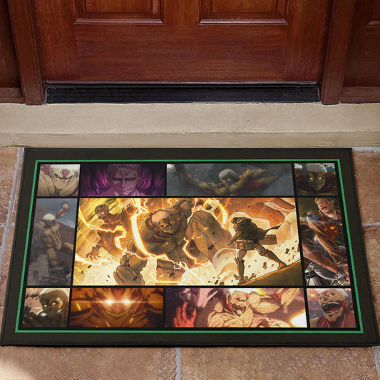 Reiner Braun Attack On Titan Door Mat Anime Home Decor Custom For Fans NA033102