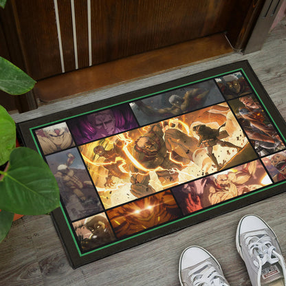 Reiner Braun Attack On Titan Door Mat Anime Home Decor Custom For Fans NA033102