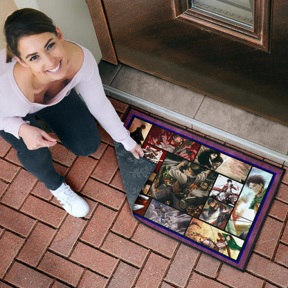 Levi Ackerman Attack On Titan Door Mat Anime Home Decor Custom For Fans NA033004