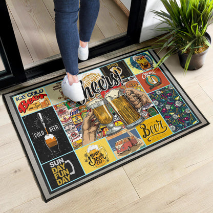 Cheers Drinking Beer Door Mat Hobby Home Decor Custom For Fans NT032201