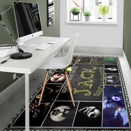 Jack Skellington The Nightmare Before Christmas Area Rug Cartoon Home Decor Custom For Fans NT032501