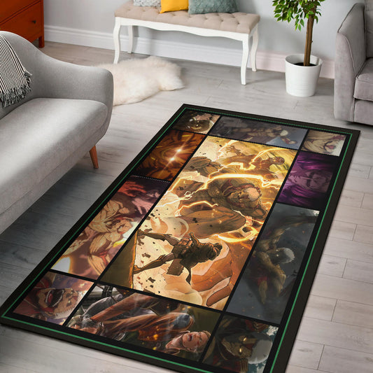 Reiner Braun Attack On Titan Area Rug Anime Home Decor Custom For Fans NA033002