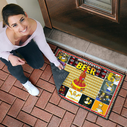 Drinking Beer Simpson Door Mat Hobby Home Decor Custom For Fans NT032401