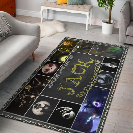 Jack Skellington The Nightmare Before Christmas Area Rug Cartoon Home Decor Custom For Fans NT032501