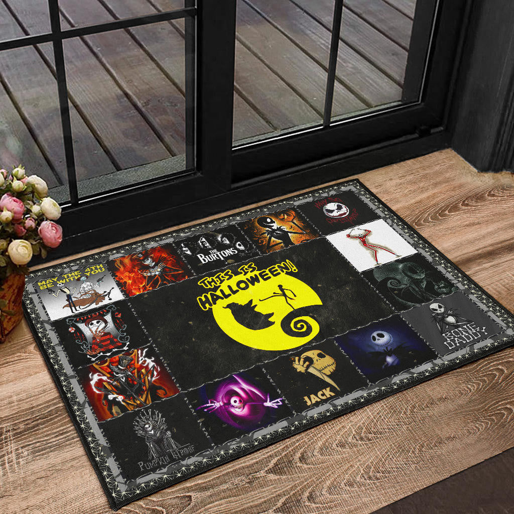 Jack Skellington The Nightmare Before Christmas Door Mat Cartoon Home Decor Custom For Fans NT032801